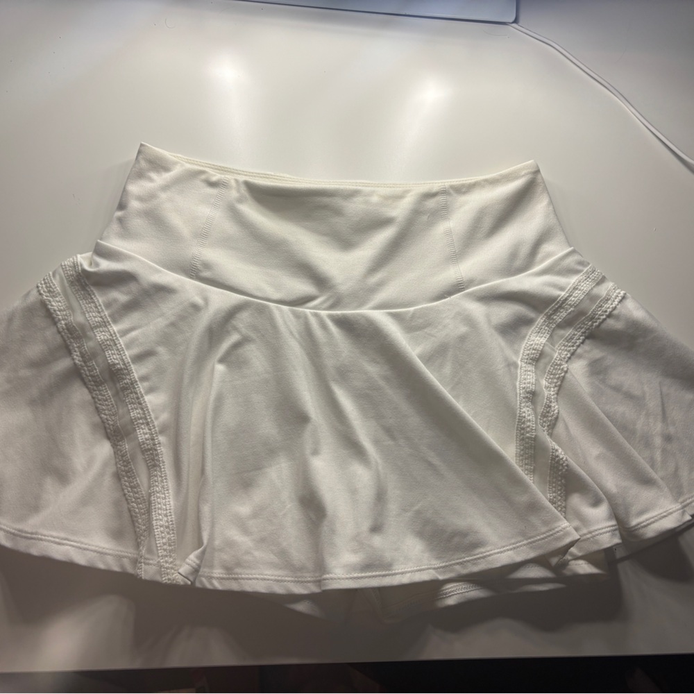 Free People White Athletic Skort